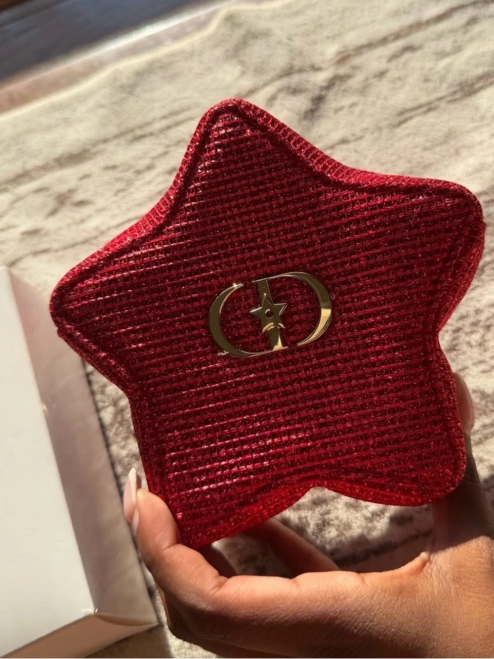 Dior Red Star Sequin Pouch 2026  Lunar New Year Exclusive New in Box AMAZING🌸